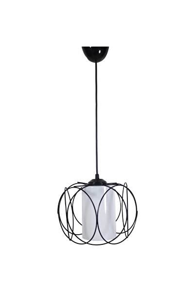 Trend Kitchen Olimpiyat Tekli Beyaz Mikalı Siyah Sarkıt Avize