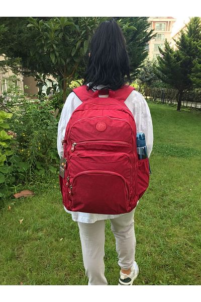 DodoButik Red Water Resistant Large Size Backpack