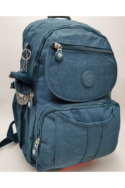 DUOMİNO Крінкіл Тканина Водостійка Великий Розмір Турецький Синій Клінкір Рюк...