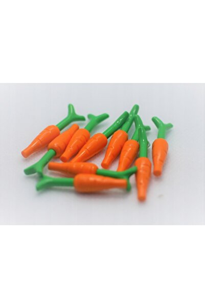 LEGO Orjinal Aksesuar Minifigür Minifigure Food Yiyecek Turuncu Havuç 4 Adet ...