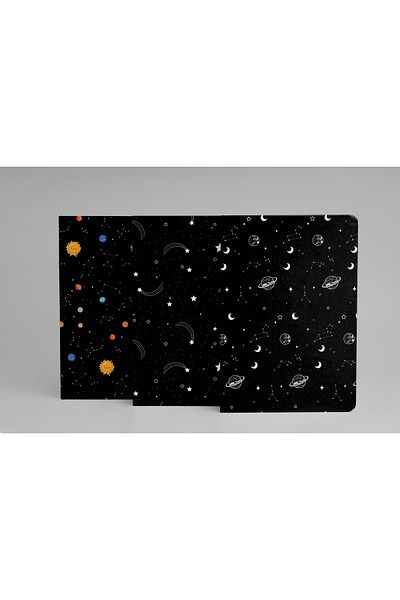daystore طقم دفتر ملاحظات مكون من 3 قطع - مقاس A5 - مخطط - 13x21 سم - 64 صفحة