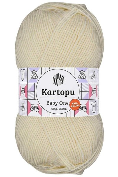 OEM Baby One Tüylenmeyen El Örgü Ipi Yünü Krem K025