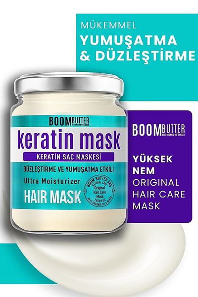 BOOM BUTTER Strengthening Repair Keratin Hair Mask 190 ml