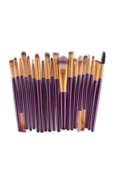 MUJGAN Set de pensule de machiaj profesionale violet de 20 de piese