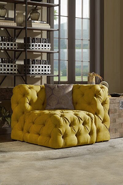 LOVİSSE HOME Angolo Luxury Handmade Özel Tasarım Chester Berjer, Tekli Koltuk