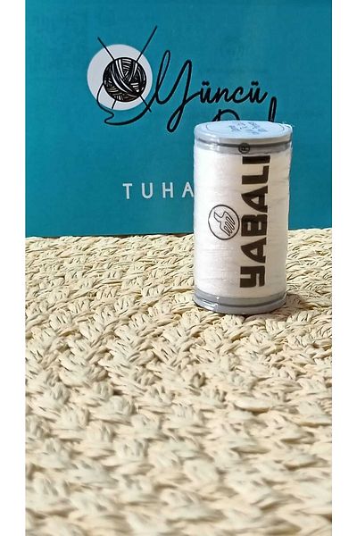Yabalı Sewing Thread 100 Meters White Spool Button Sewing Repair Thread