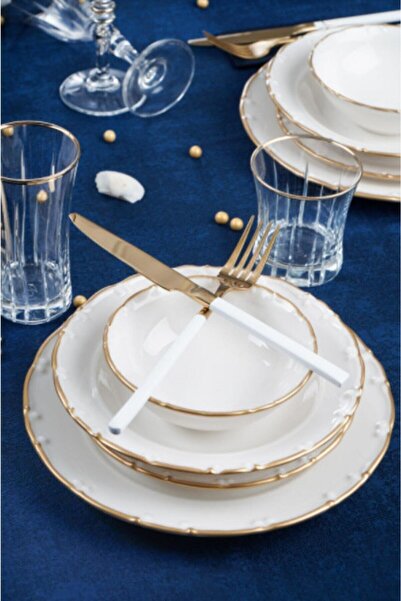 Acarlar Gold 24 Parça Yemek Takımı