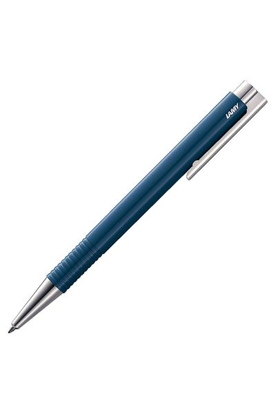 Lamy Indigo 204mt-ıdg - Logo M+ Ballpoint Metal Clip Pen