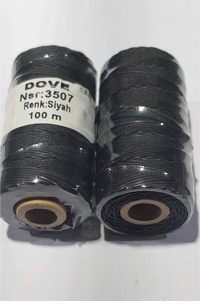 RLX BUJİTERİ Parachute Rope 100 Mt- Jewelry Material Black Color