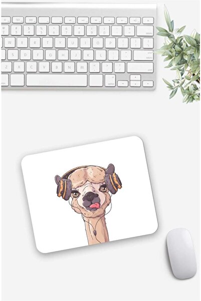 Gizeo Concept Mouse Pad cu model Lama care asculta muzica