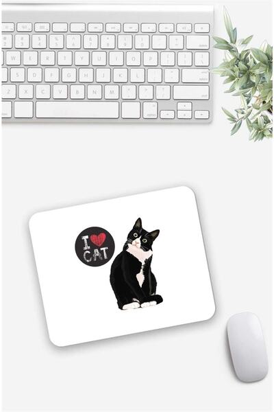 Gizeo Concept Mouse Pad cu model I Love Cat