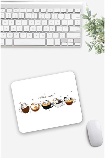 Gizeo Concept Mouse Pad cu model de pisici iubitoare de cafea