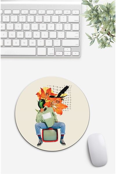 Gizeo Concept Mouse Pad cu model Vintage Collage Duck 2