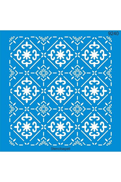 StencilSepeti Geometrik Duvar Deseni - Stencil Boyama Şablonu - Iadesi Yoktur...