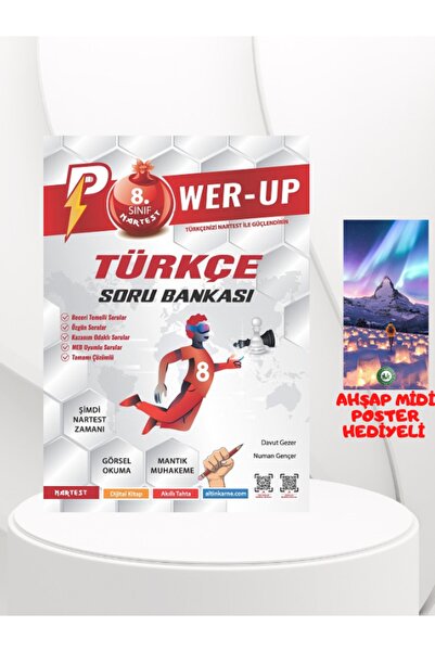 Nartest Yayınları Nartest 8. Sınıf Power-up Türkçe Soru Bankası 2023