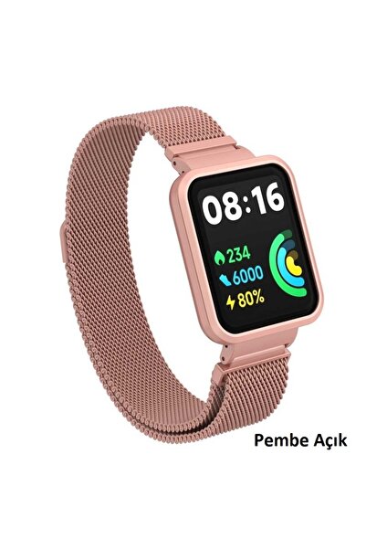 UnDePlus Xiaomi Redmi Watch 2 Lite Kordon Kasalı Milano Loop Metal Kordon