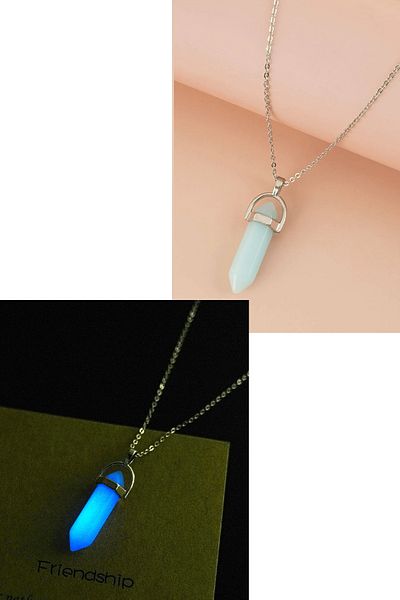 Tesbih Atölyesi Certified A Quality Natural Blue Phosphor Stone Necklace