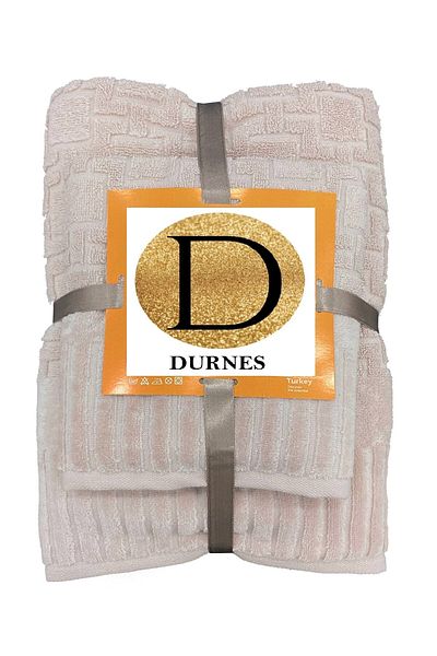 DURNES Premium Bath Set Bath Towel - Hand Towel / 100% Cotton (100% Cotton) / Powder