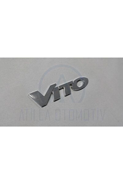 Fabrikasyon Mercedes Vito W639 2003-2013  Uyumlu Bagaj Yazısı Krom