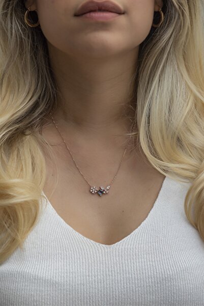 Nereze 925 Ayar Gümüş Kartanesi Yusufcuk Detay Mistik Topaz Taşlı Kalp Kolye