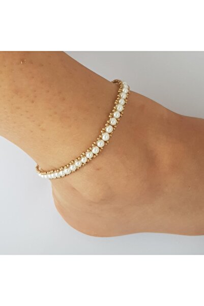 Handmade By HLY Handmade Pearl Detailed Anklet