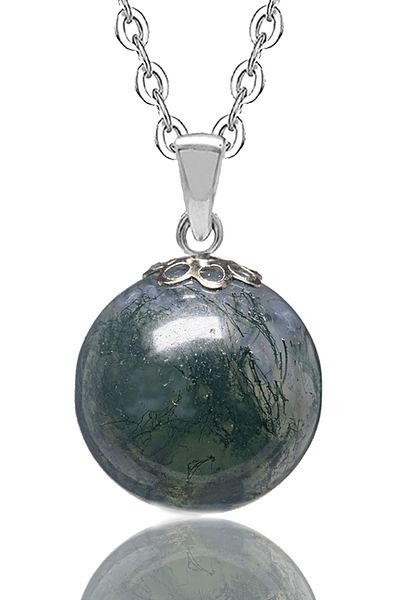 Tesbih Atölyesi Certified Natural Indian Agate Stone Necklace