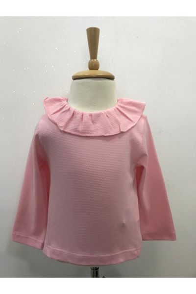 Çikoby Baby Girl Collar Ruffle T-Shirt