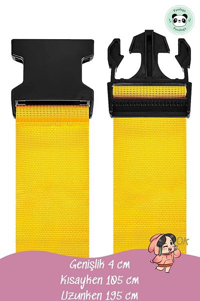 Pandogo Suitcase Lock Suitcase Safety Strip Yellow