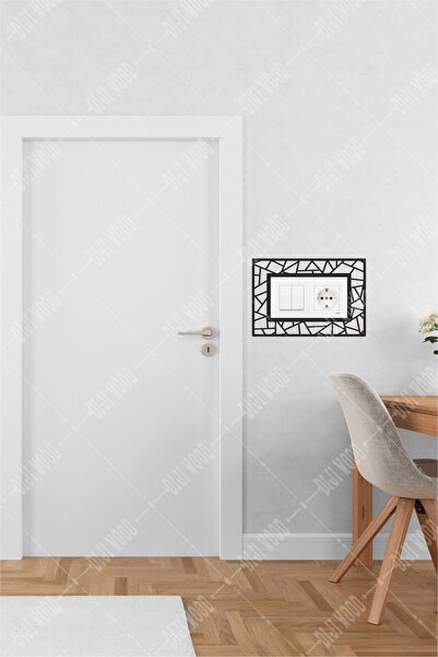 Diji Wood Prizma Dekoratif 2 'li Priz Çerçevesi