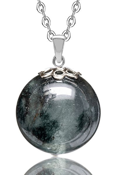 Tesbih Atölyesi Certified Fluorite Stone Natural Stone Necklace