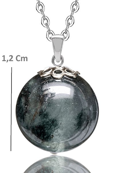 Tesbih Atölyesi Certified Fluorite Stone Natural Stone Necklace