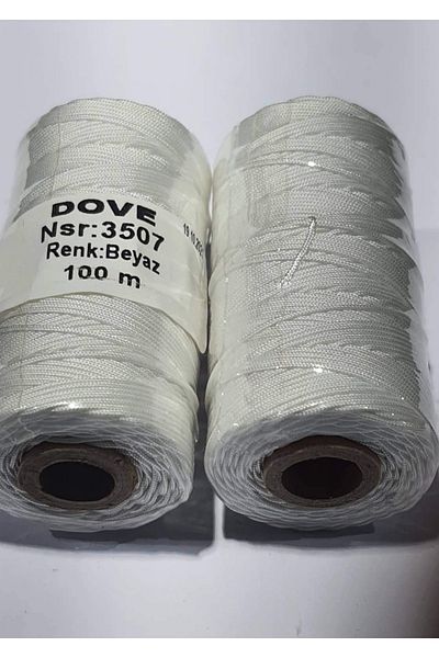 RLX BUJİTERİ Parachute Rope 100 M - Jewelry Material White Color