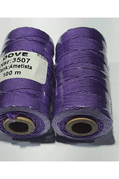 RLX BUJİTERİ Σχοινί Αλεξίπτωτου 100 M - Υλικό Κοσμήματος Μωβ Χρώμα