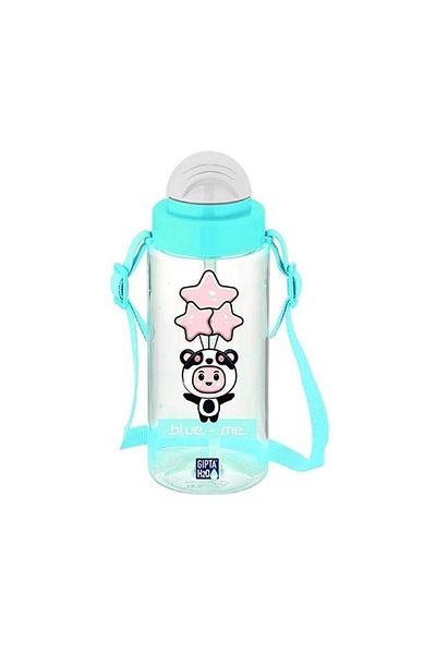 Gıpta Plastic Straw Flask 500 Cc 2401 Blue-white