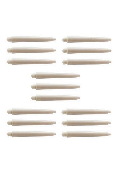 DARTSAN 5 Set (15 PCS) 48mm Nylon Darts Shaft-shaft White