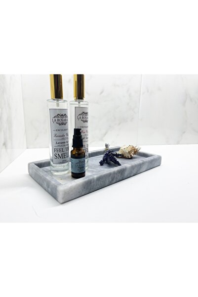 Modestmar Doğal Mermer Dikdörtgen Tepsi & Sunumluk & Düzenleyici