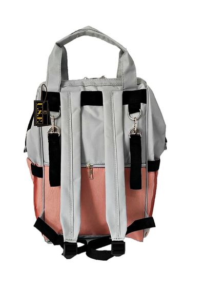 USF Baby Care Bag Mother Baby Care Backpack (czi) Grey-pink
