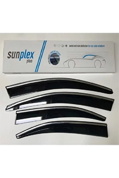SUNPLEX Fıat Egea 2015 Ve Sonrası Plus Kromlu Cam Rüzgarlığı Ön Arka