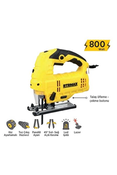 Rtrmax Dekupaj Testere 800w 110 Mm (rtm3680)