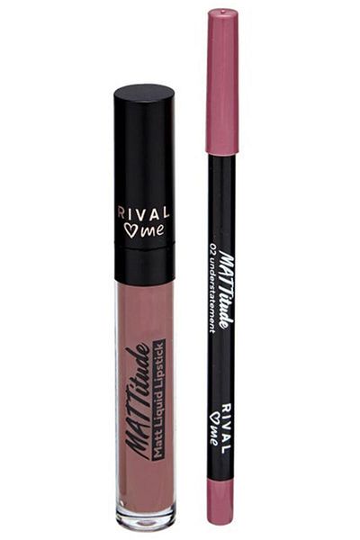 Rival Loves Me Brand: Lipstick Liquid Matte Kit No:02 Mattitude Understatmnt 2-Piece Category: Lipstick