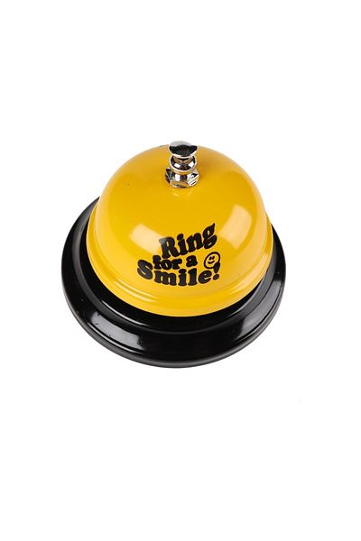 UGA İthalat Reception Bell - Table Bell Ring For A Smile Bell Chime