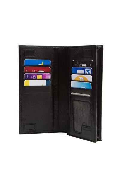 Torz Genuine Leather Wallet Magnetic Large Men's Portfolio Long Credit Card Money Wallet with Phone Compartment