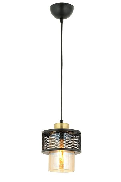 OSC HOME Honeycomb Single Black Chandelier