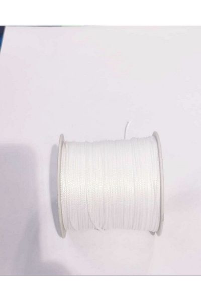 RLX BUJİTERİ Parachute Rope-bracelet Necklace Rope White Color 0.8mm 100 Mt