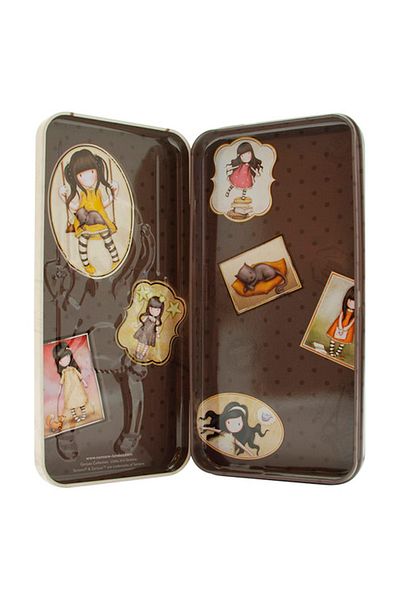 Santoro Κουτί μολυβιών Gorjuss Tin - Vacation Ruby Yellow