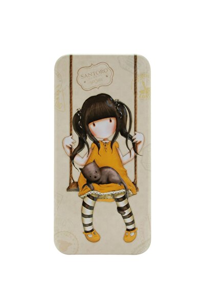 Santoro Gorjuss Teneke Kalem Kutu - Vacation Ruby Yellow