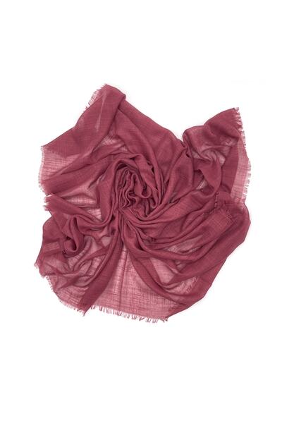 nazipek Flamlı Pamuklu Bordo Yazma Eşarp 100x100 Cm