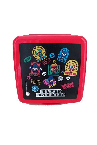 BRAWL STARS 4 Compartment Feeding Bowl - With Fork and Spoon