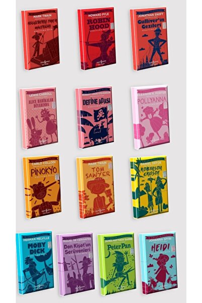TÜRKİYE İŞ BANKASI KÜLTÜR YAYINLARI Iş Çocuk Klasikleri 100 Temel Eser 13 Kitap