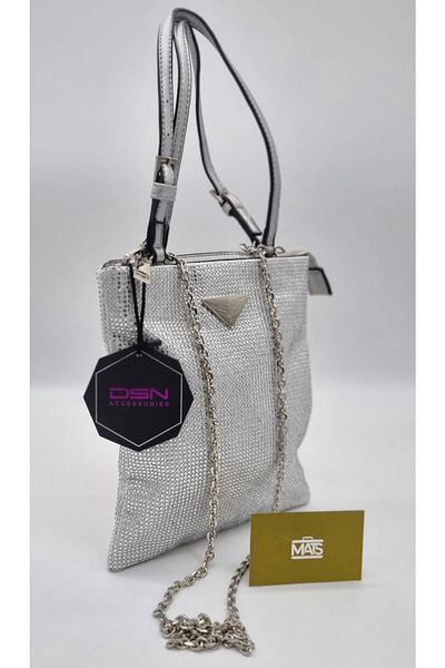 DSN Shiny Stone Decorated Hand and Shoulder Bag